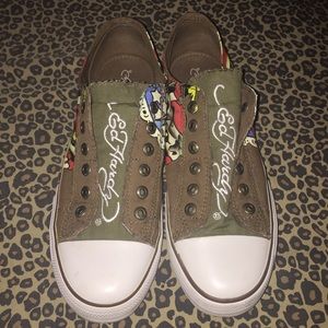Ed Hardy Slip On Shoes